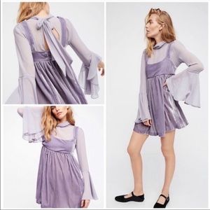 🔮 FREE PEOPLE Lavender Purple Counting Stars Dress 🔮